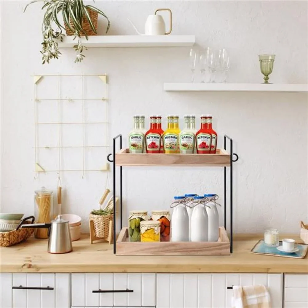 2-Tier Countertop Organizer for Bathroom Counter - Bathroom Counter Organizers